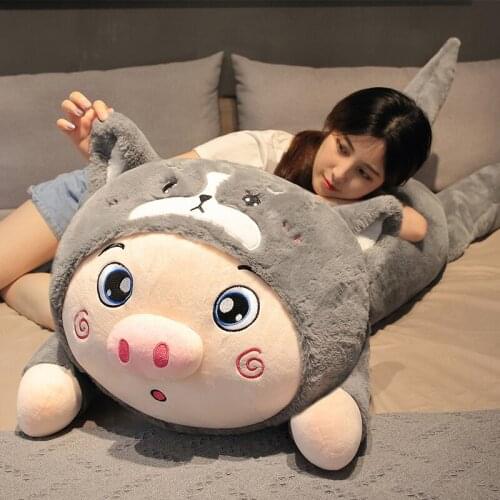 Funny Baby Appease Pig 120cm Cute Husky Plush Toy Stuffed Soft Lovely Animal Lucky Pillow for Children Kids Birthday Gift