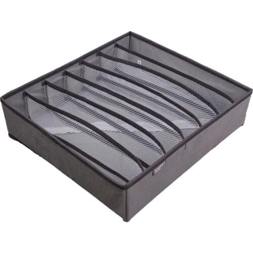 Modern Bamboo spline waterproof yarn-dyed fabric laundry basket folding basket underwear basket without cover