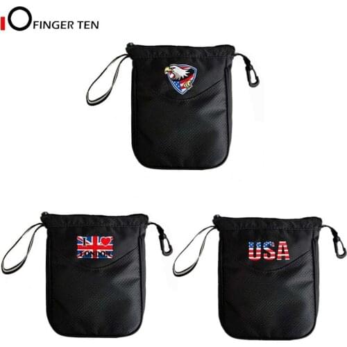 Golf Pouch Bag Multi Pocket Clip Zipper Hook to Bag Durable Nylon Valuables Holder for Men Women