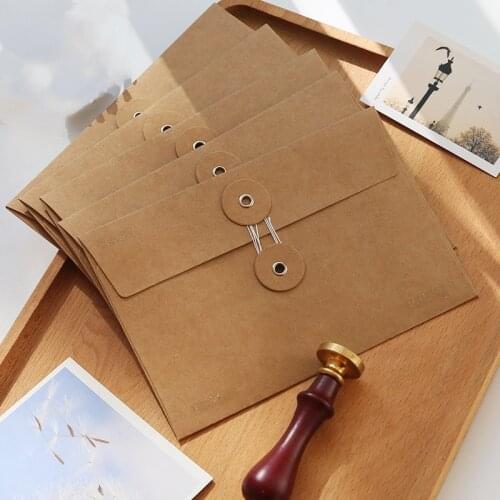 INS Vintage Simple Kraft Paper Envelope hand account retro thickened winding invoice literary love letter envelope bag portfolio