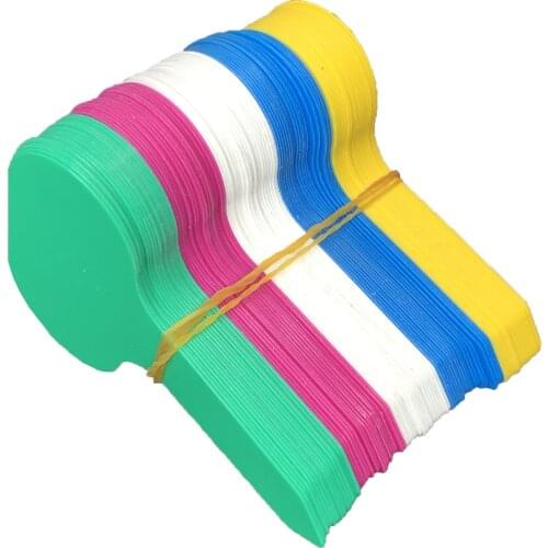 50PCS Colorful Plant Markers Garden Bonsai Succulent Seedings Tags Sign PVC Gardening Labels Stake on Soil Paint Sticks