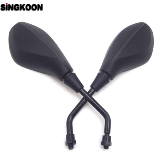 10mm Universal Motorcycle Mirror Scooter Rearview Mirrors Moto Side Mirror FOR yamaha virago 535 aprilia sr 50 xt 600 jawa 350