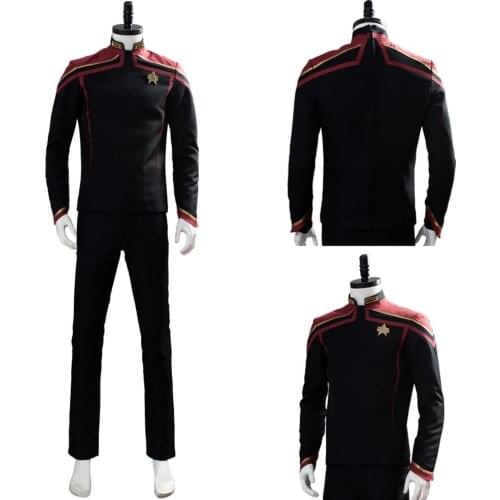 Star Cosplay Trek Jean-Luc Picard Costume Uniform Outfit Full Suit Halloween Carnival Cosplay Costumes Custom