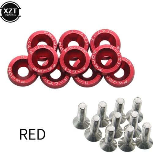 1 Set M6x20 Car Styling Universal Modification JDM Sticker Stickers Password Washer License Plate Bolts Auto Accessories