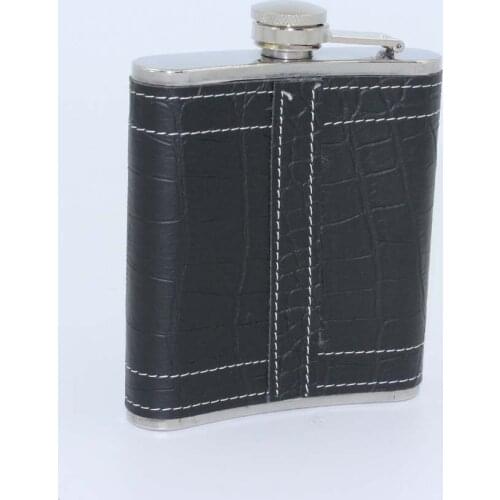 100pcs/lot 8 oz foreskin PU fine stainless steel bottle stainless steel jug imprinting business gifts