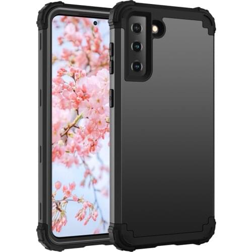 3 IN 1 Heavy Duty Tough Rugged Armor Shockproof Phone Case For Samsung Galaxy S20 S21 FE 5G Note 20 Ultra Protective Back Cover