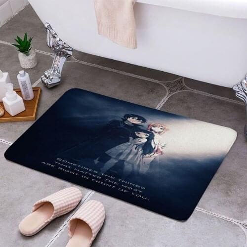Sword Art Online Family 3D Print Doormats Rectangle Non-Slip DoorMat Bedroom Kitchen Entrance Print Door rugs Dropshipping