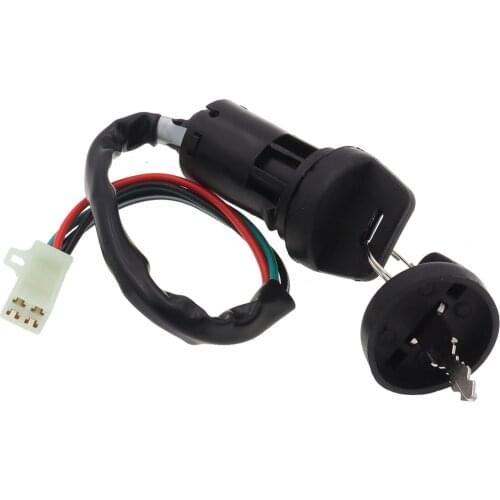 4 Wires Universal 2 Ignition Keys Start Switch Door Lock Key Motorcycle Accessories for ATV Go Kart Scrambling Motorcycle