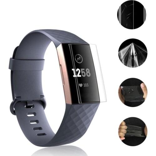 9h Explosion-proof Tpu Hd Full Cover Screen Protector Film For Fitbit Charge 3 Screen Protector Film Watch Accessories p2
