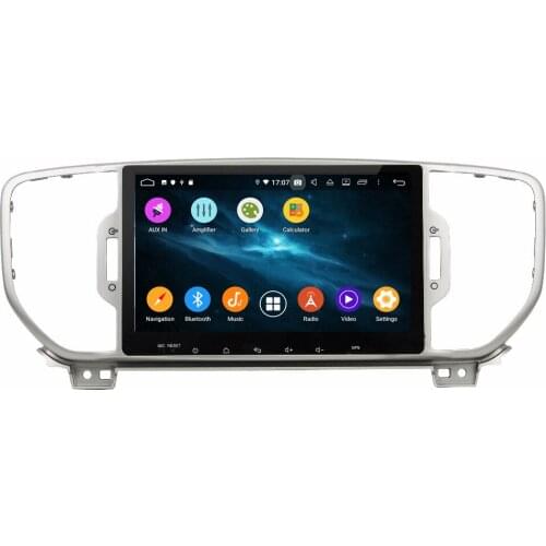 9" 2 Din 6 Core PX6 Android 9.0 Car Radio For KIA Sportage 2016-2017 Car Multimedia Player 1024*600 Audio 4G+64G Stereo DSP GPS