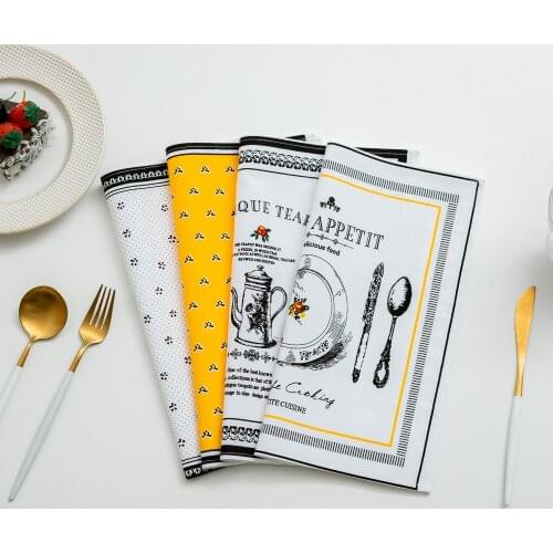 Linen Cotton Placemat Napkin Non-slip Placemats for Dining Table Home Decoration Accessories Table Bowl Coaster Place Mat