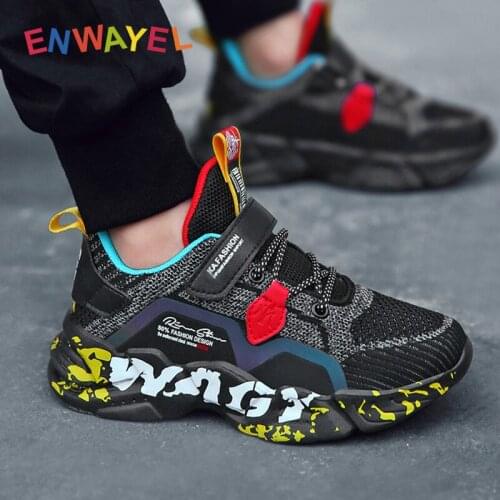 ENWAYEL Sneakers kids shoes for girls sport running children boys 2021 mesh Breathable Child Casual Students school footwear