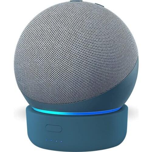 GGMM D4 5200mAh Battery Base for Amazon Echo Dot 4th Gen Alexa Speaker Portable Power Bank for Dot 4 Holder Docking Station