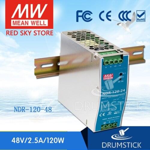 Friendly MEAN WELL 12Pack NDR-120-48 48V 2.5A meanwell NDR-120 48V 120W Single Output Industrial DIN Rail Power Supply