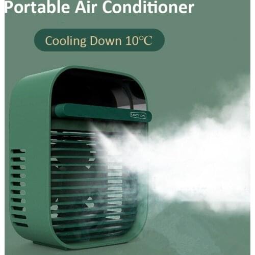 Ice Cube Desktop Water Cooling Fan Portable Air Cooler Humidifiers Table Air Cooling Low Noise Fan For Home Office