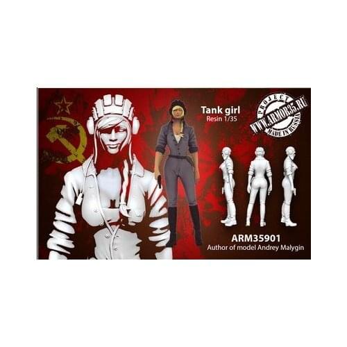 1/35 WW2 Soviet tank female WWII Resin Model Kit figure Free Shipping