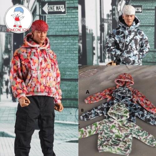 CCTOYS 1/6 CC011 Trendy plush mens sweater hoodies for 12 inches TBLeague M33 M34 Strong body figure