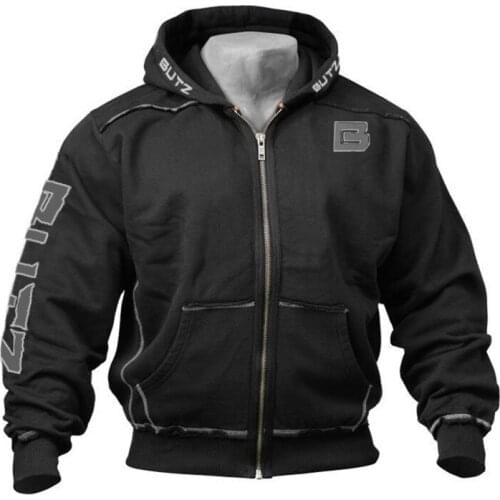 Spring And Autumn New Style Hooded Sweatshirt Mens Fitness Leisure Sports Jacket Long Sleeves Male Harajuku Cardigan