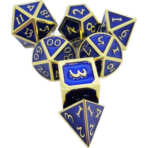 7 Pieces/set Multiplayer Entertainment Board Game D&D Dice 2020 New Colorful Digital Dice Set