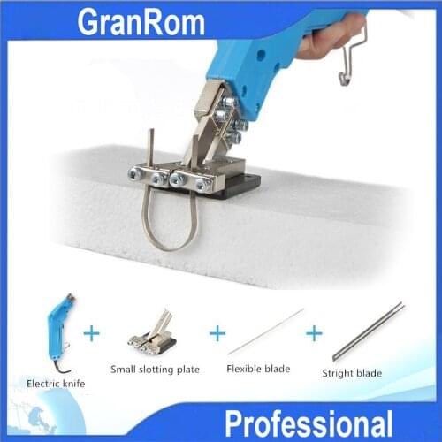 Electric Hot Foam Cutter Knife Carving Styrofoam Grooving Slotting Cutting Tool Kit Blade Hot Cutting Air-cooling New Upgraded