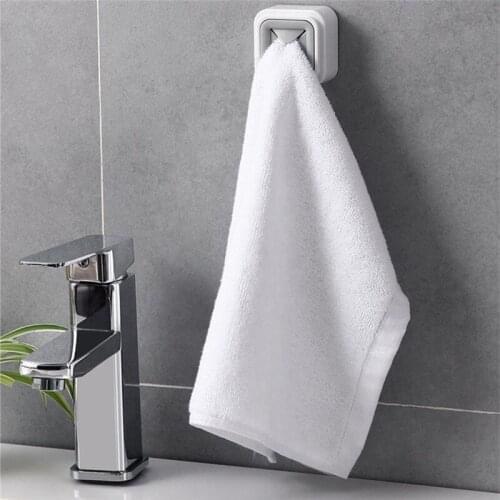 2-Color Wall Mount Towel Storage Shelf Self-Adhesive Towel Holders Dish Cloth Racks No Tracered Bath Room Kitchen Utensils