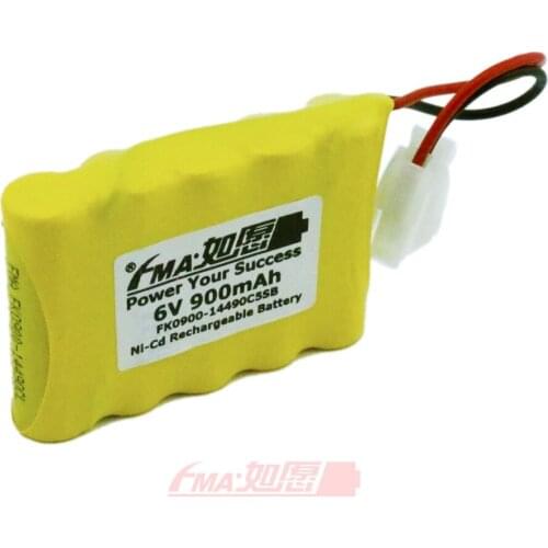 Ni-Cd AA 6V 900mAh Rechargeable Battery for toys Model Car w/HQ2P Plug 5SB Ship from Moscow for Russia Customers RU