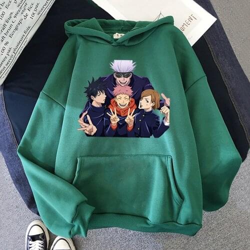 New Anime Streetwear Jujutsu Kaisen Mens Hoodie Harajuku Unisex Daily Casual Hoody Male Sweatshirt Yuji Itadori Printing Coat