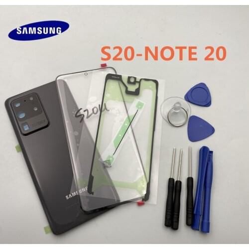 Original Full Housing Battery Cover Back Glass+front Touch glass Replacement Parts Samsung Galaxy S20 PLUS NOTE 20 Ultra+TOOLS