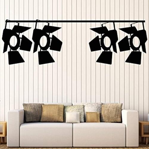Film production Vinyl Wall Decal Soffits Stage Light Movie Illumination Wall Stickers for cinema Home Living Room Decor C908
