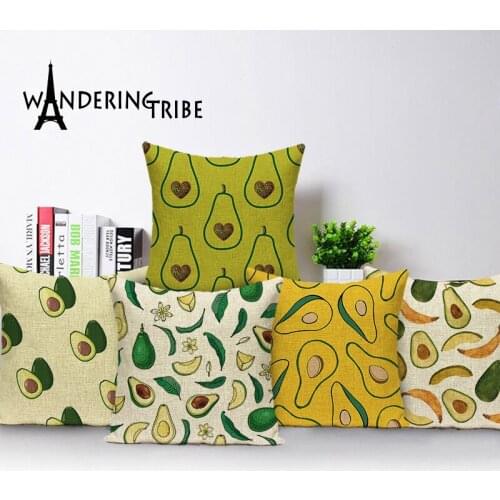 Pear Cushion Covers for Sofa Cushion Fruit Morocco Pillow Case Cover Nordic Farmhouse Home Decor Spring Plant Cases for Pillows