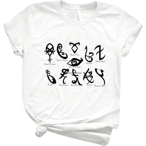 Runes Set Mortal Instruments 14 Unisex Shirt Mens Shirt Best Vintage Tee for Women Customize Handmade