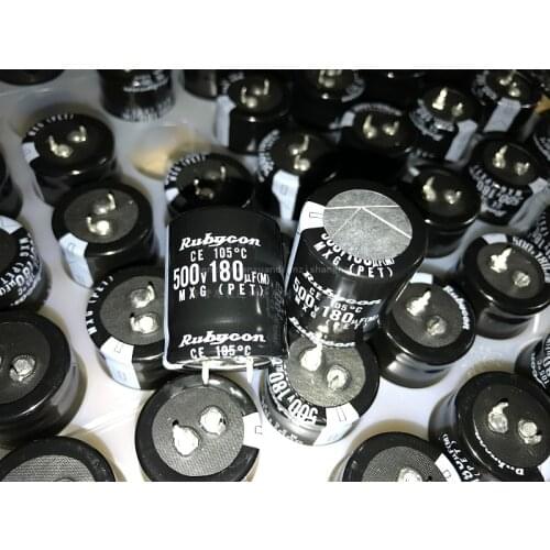 Japan Ruby RUBYCON 500v180uf MXG 30x35mm aluminum electrolytic capacitor Odroid real 180uf 500v