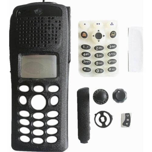 1 Sets Replacement New Black Housing Case Front Cover +Keypad+Knob Repair Kit Sets For Motorola XTS2500I III Model 3 Radio
