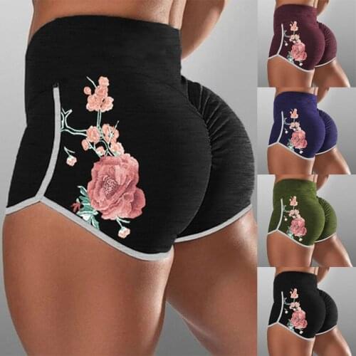 Womens Casual Tight-fitting Skinny Buttocks Lifting Fitness Sports Elastic Trousers Gym Girl Tights Shorts Female 2021 Fashion