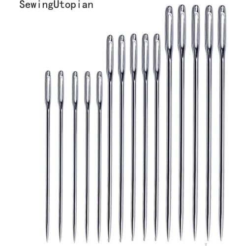 100PCS 52/60/65MM Stainless Steel Large Eye Sewing Needles Sewing Pins Set Home DIY Crafts Household Sewing Accessories