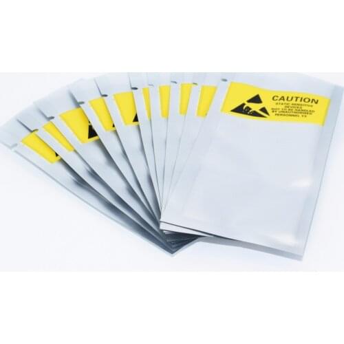 200Pcs ESD bag Anti-static Instrument Pack Pouches Waterproof Antistatic Bag Integrated circuit module Sensor packaging 110*50mm