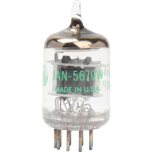AIYIMA 2PC High Quality GE5670W Tube Valve Vacuum Electronic Tube Upgrade 6N3 6H3N 396A 2C51 5670 Pre Amplifier Pairing