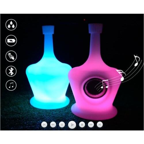 New Year home decoration accessories, party party LED light bluetooth speaker, gift for boyfriend, whiskey style christmas