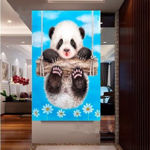 Hot 5D DIY Diamond Painting "Cute panda" Embroidery Full Square Diamond Cross Stitch Rhinestone Mosaic Painting Home Decor Gift