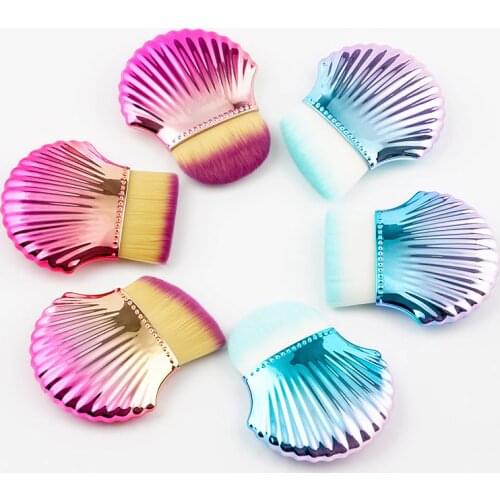 BBL 1pcs New Shell Shape Power Foundation Brush Makeup Brush Cosmetic Pro Blush Contour Concealer Face Make Up Brushes Maquiagem