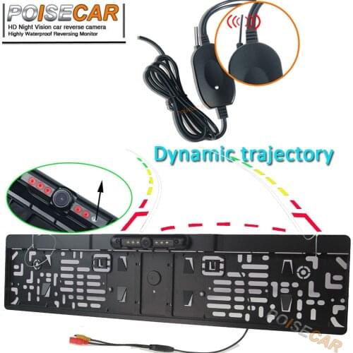 Wireless Night Vision IR Rear View camera EU License Plate Frame Car Reverse Camera waterproof Back Up Camera for monitor