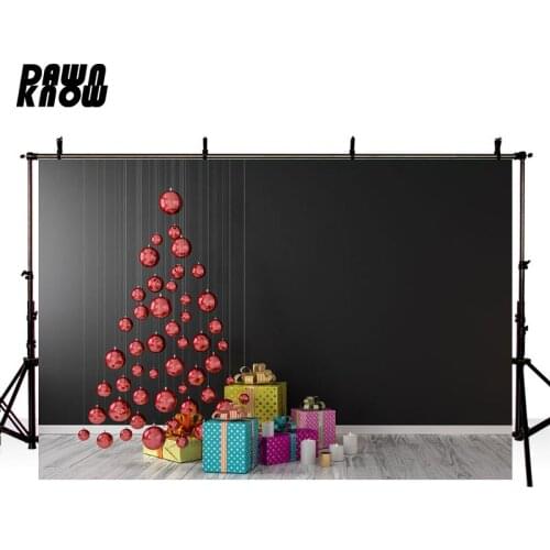 DAWNKNOW Red Ball Photography Background Wedding Gift Indoor Photographic Backdrops Photo Studio Children Photocall lv2618