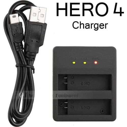 For GoPro Hero 4 AHDBT-401 Dual Battery Charger SmartPhone POWER BANK USB Charger Camera Accessories
