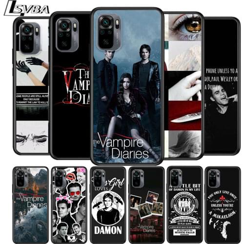 The Vampire Diaries Fierce for Xiaomi Redmi Note 10 10S 9 9T 9S 9Pro Max 8T 8Pro 8 7 6 5 Pro 5A 4X 4 Soft Black Phone Case