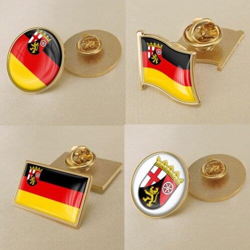 Rhineland Palatinate of Germany Flag Brooch/Badges/Lapel Pins