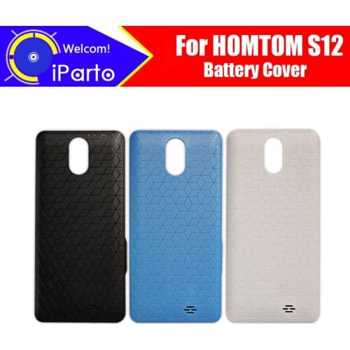 HOMTOM S12 Battery Cover 100% Original New Durable Back Case Mobile Phone Accessory for S12