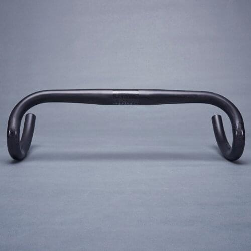 Bicycle Bent Bar 31.8mm Full Carbon Fiber Handlebar Road Bike Parts 400/420/440mm Routing External Cables