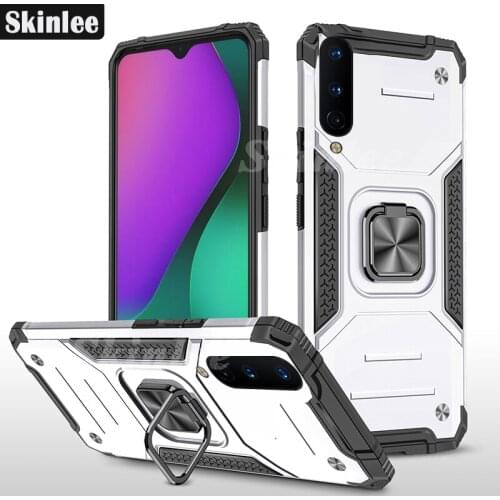Skinlee For LG Velvet 5G Case Shockproof Rhinoceros Armor Phone Case Holder Finger Ring Magnetism For LG Velvet Cover