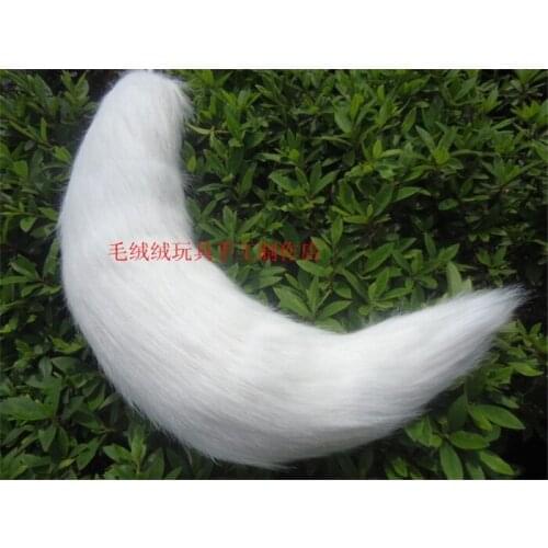 Fox tail ear sexy animal tail anime Halloween party cosplay accessories free shipping style able pure white tail + ears