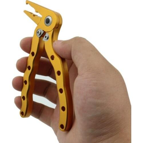 Multifunctional Fishing Plier Long Nose Grip Hook Remover Steel Wire Fishing Line Cutter Crimper Tool Fishing Tackles 4 Colors
